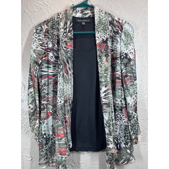 Sara Michelle Womens Top PS Petite Small Cami Lined Open‎ Front Cardigan Top - Picture 1 of 5